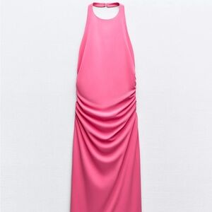 ZARA Open Back MIDI Dress